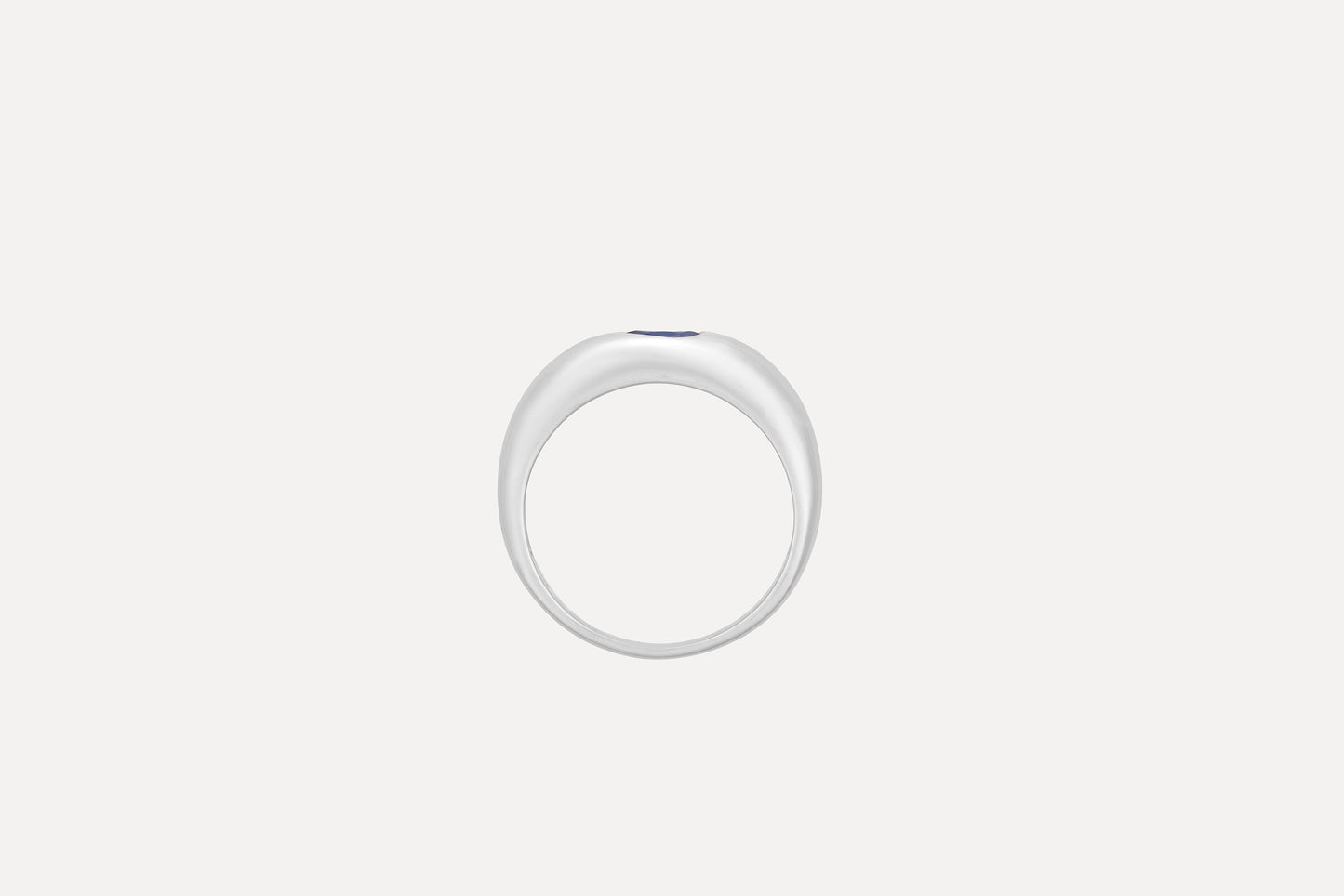 Blue Sapphire Waterdrop Ring