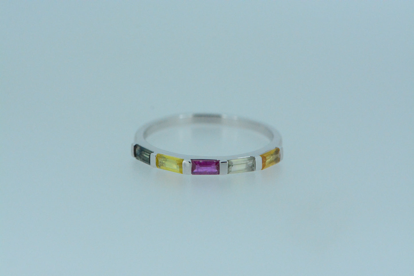 Multi Coloured Sapphire Ring