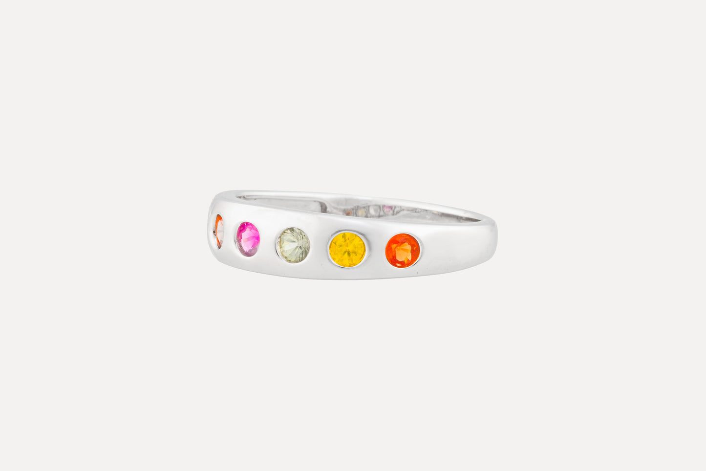 Multi Coloured Sapphire Eternity Ring