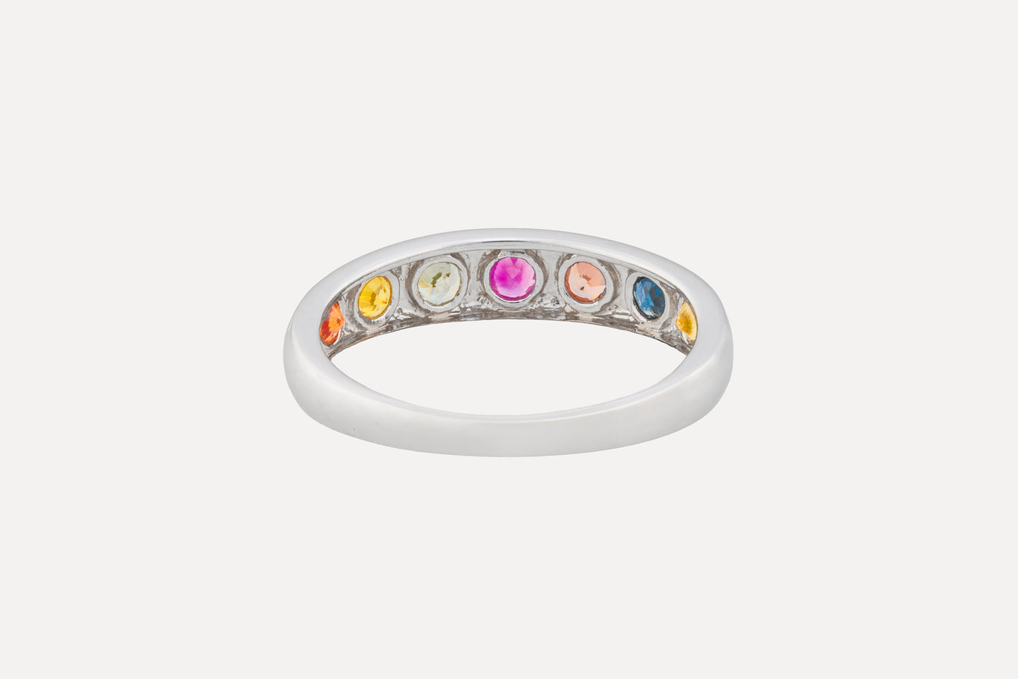 Multi Coloured Sapphire Eternity Ring