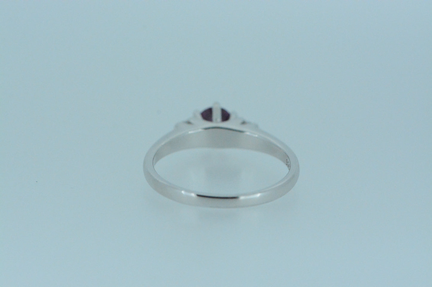 Rhodolite Ring With White Zircons