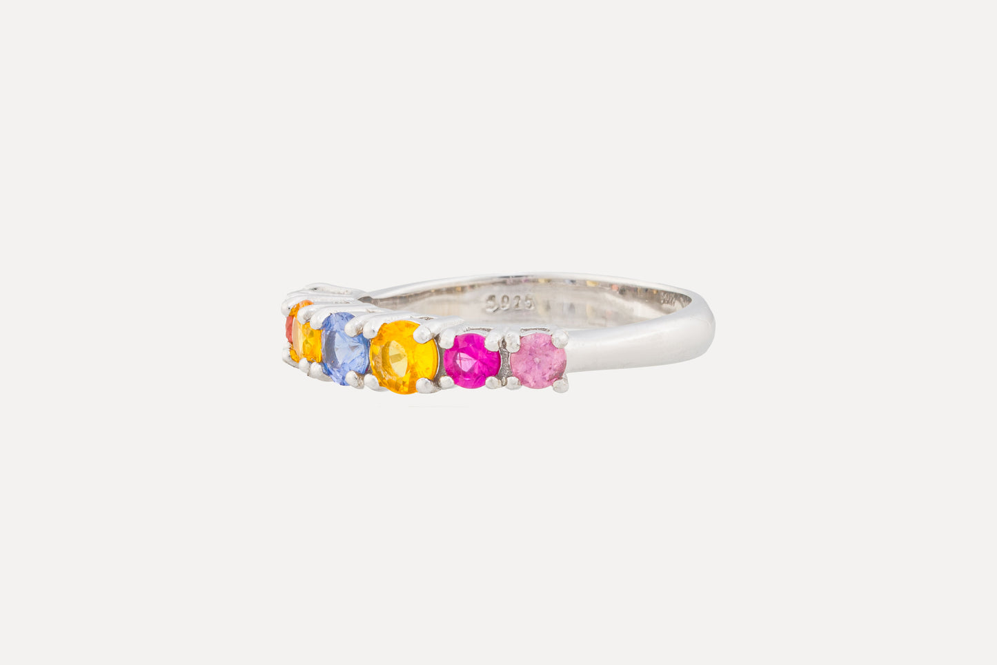 Multi Coloured Sapphire Ring
