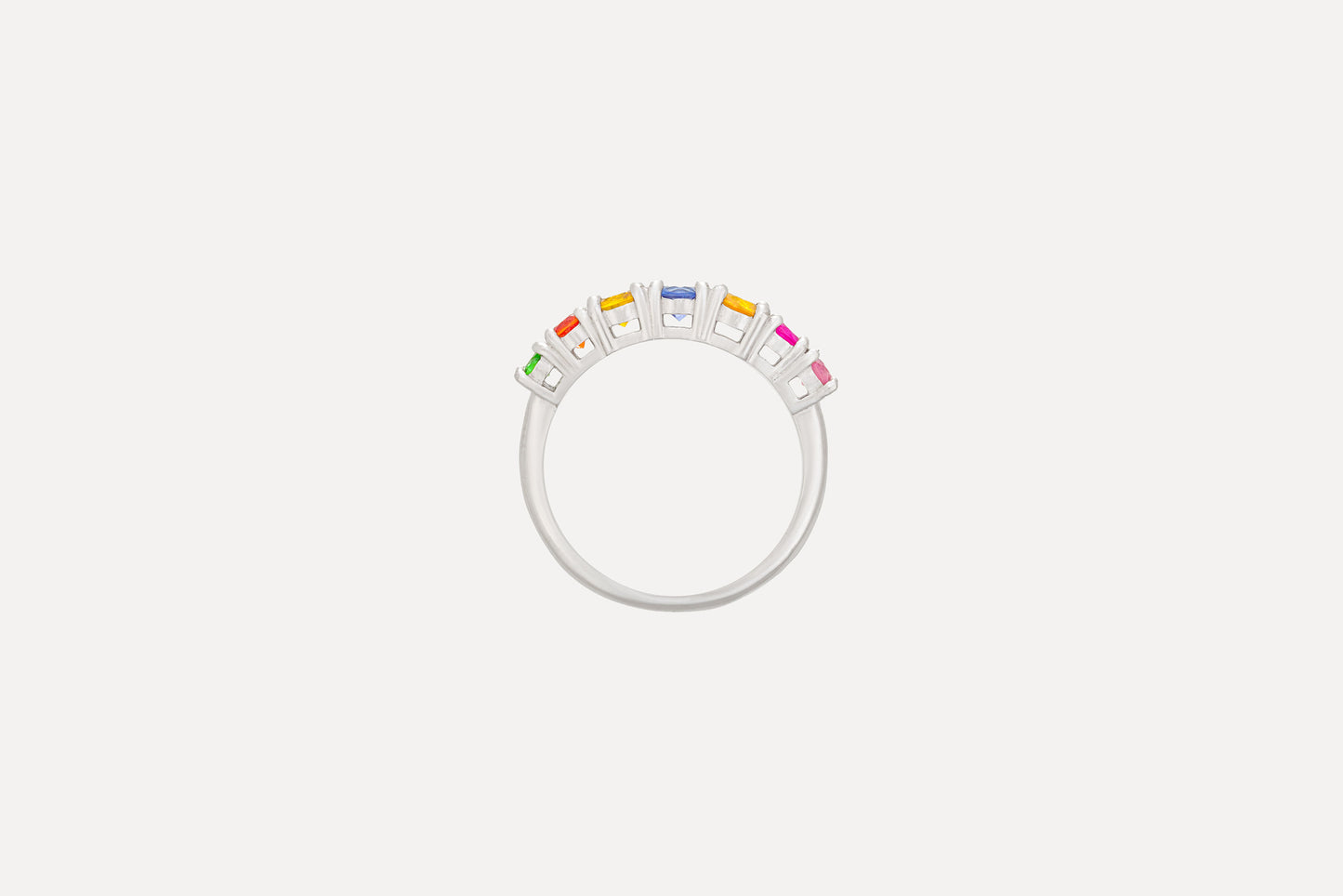 Multi Coloured Sapphire Ring