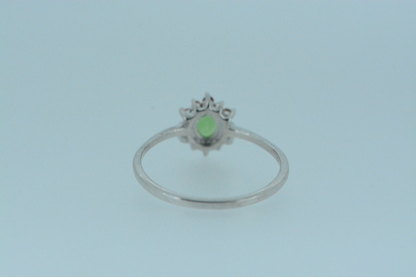 Tsavorite & Multi Coloured Sapphire Flower Cluster Ring