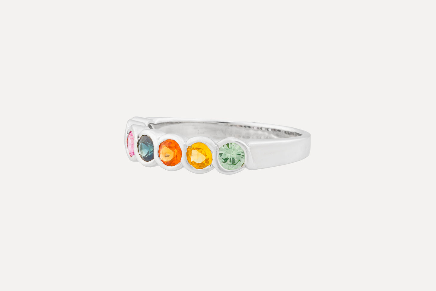 Multi Coloured Sapphire Ring