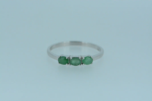 Emerald Trilogy Ring