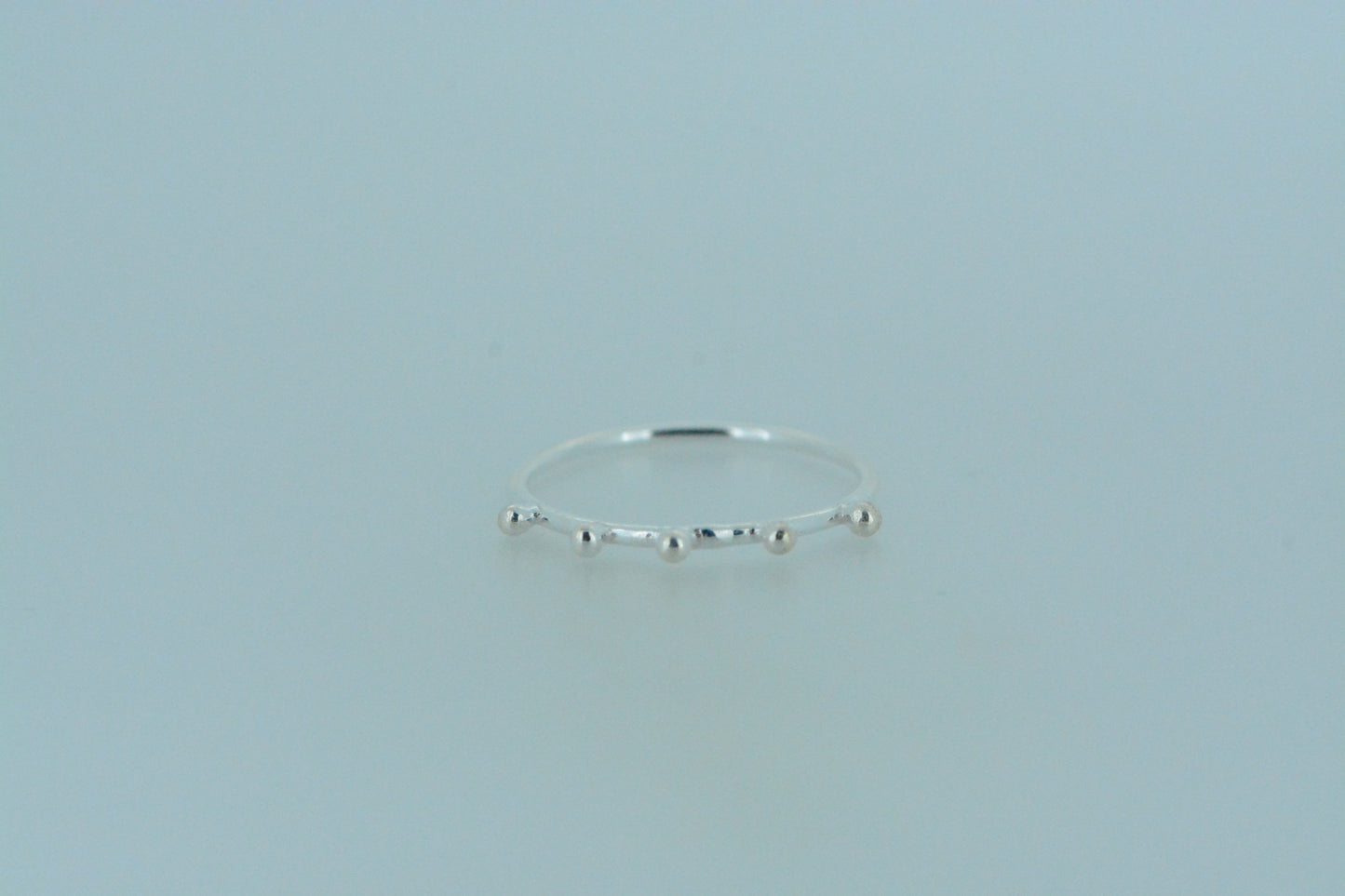Simple 5 Bobble Stack Ring