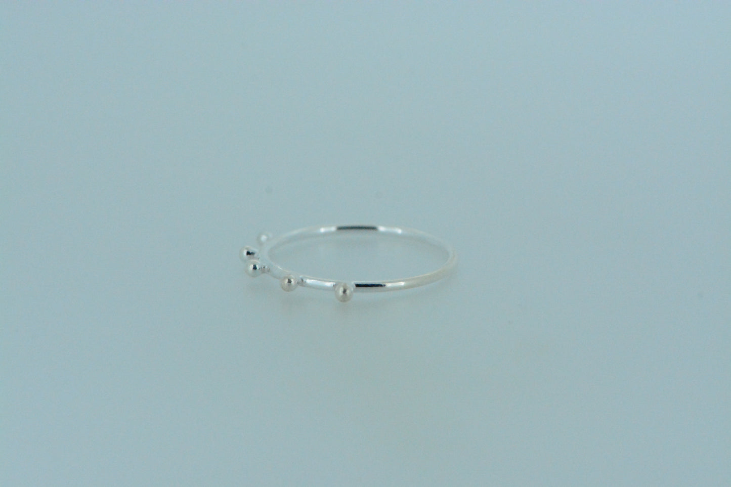 Simple 5 Bobble Stack Ring