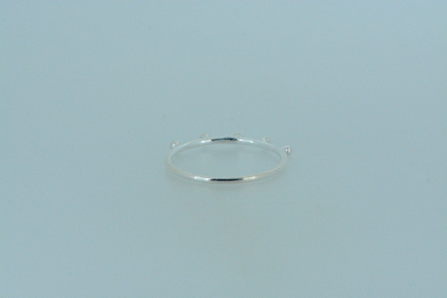 Simple 5 Bobble Stack Ring