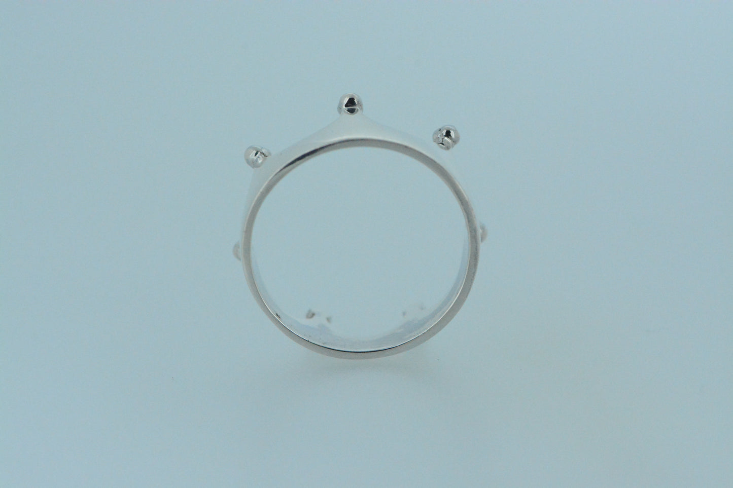 Simple Beaded Crown Ring