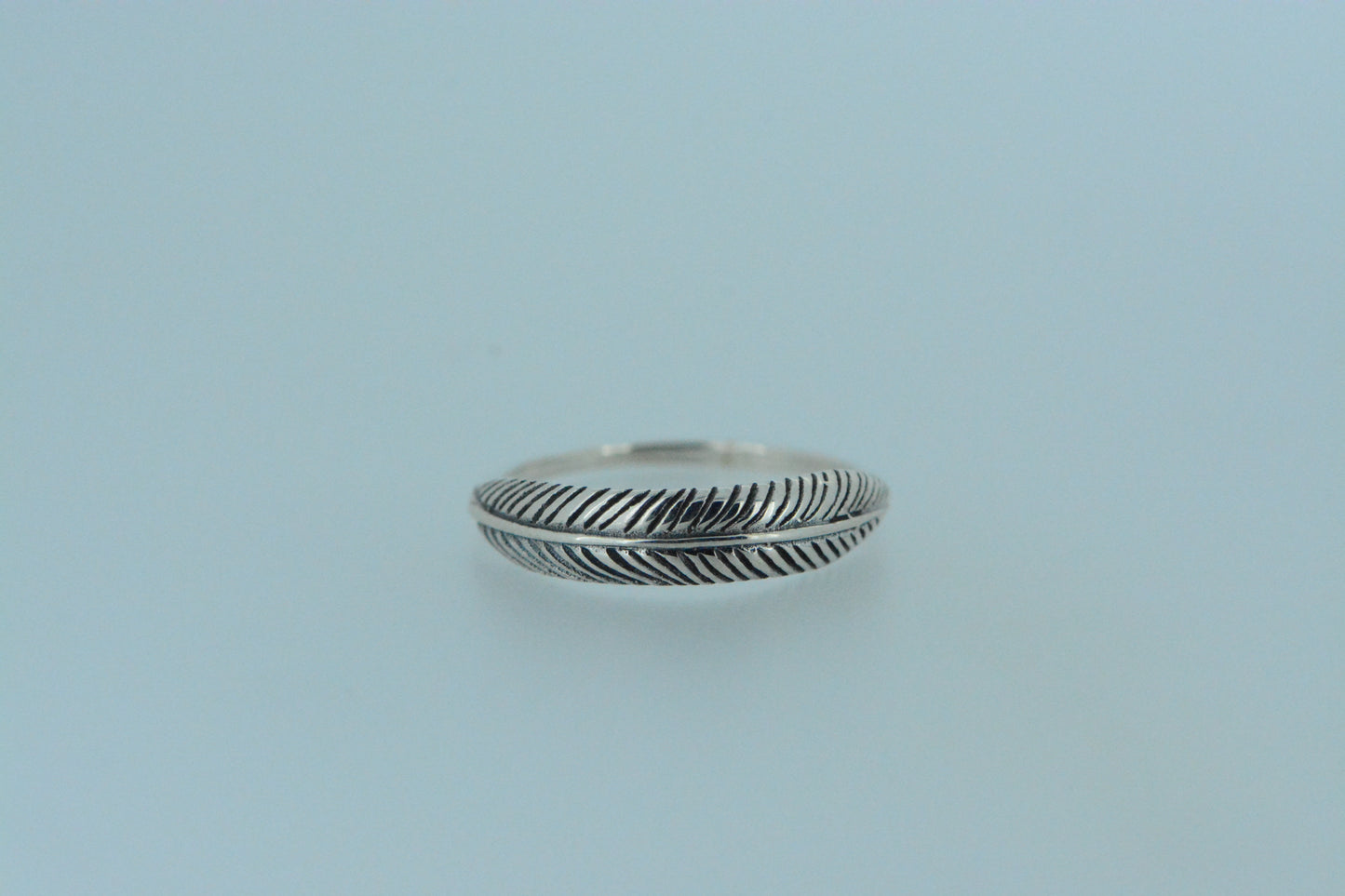Silver Feather Ring