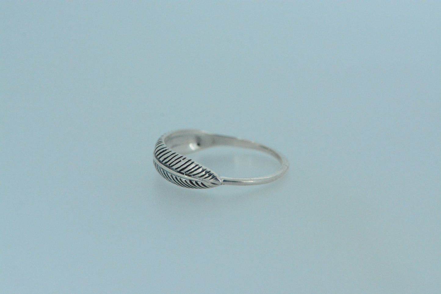 Silver Feather Ring