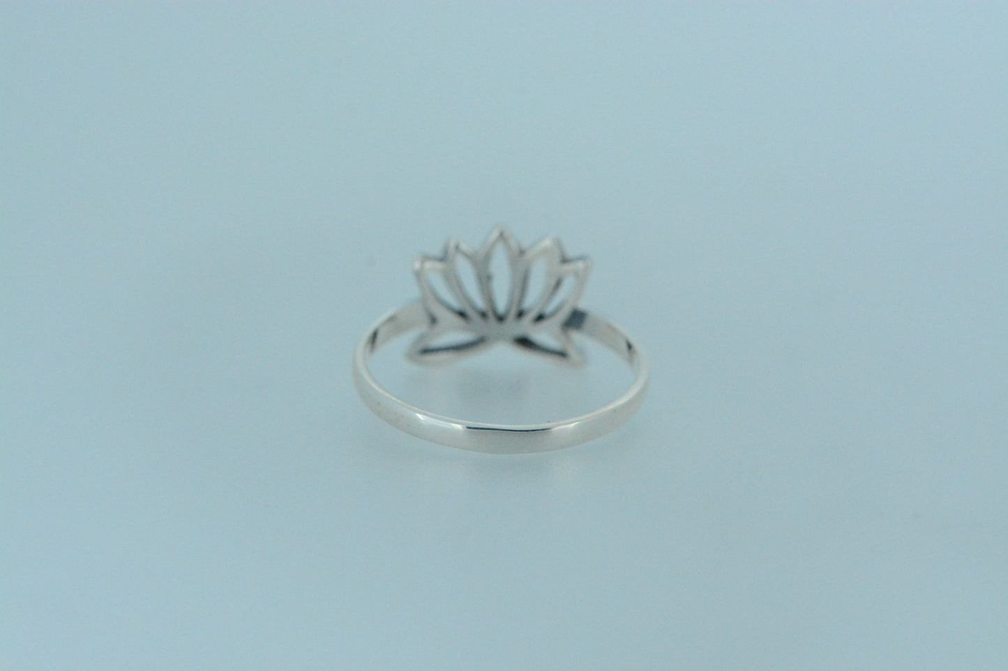 Lotus Flower Silver Ring