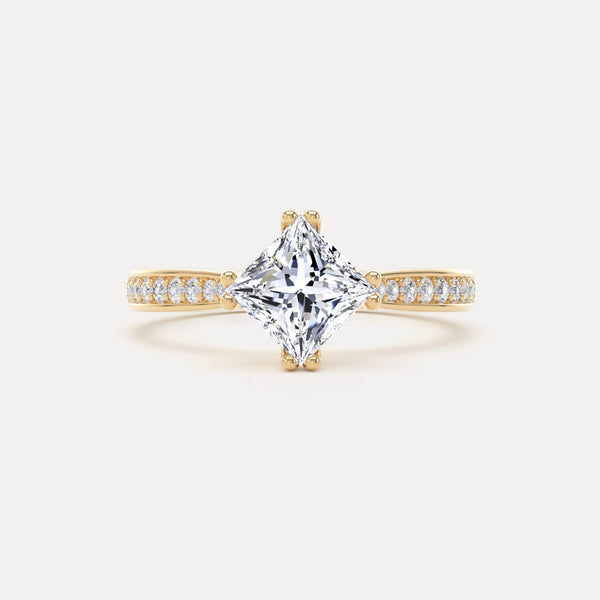 Gold Solitaire Rings