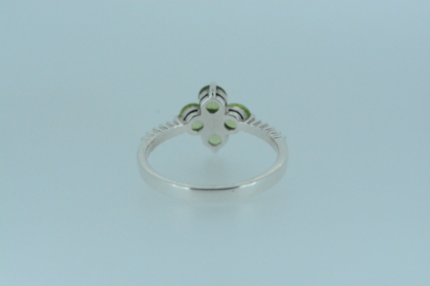 Peridot Flower Ring