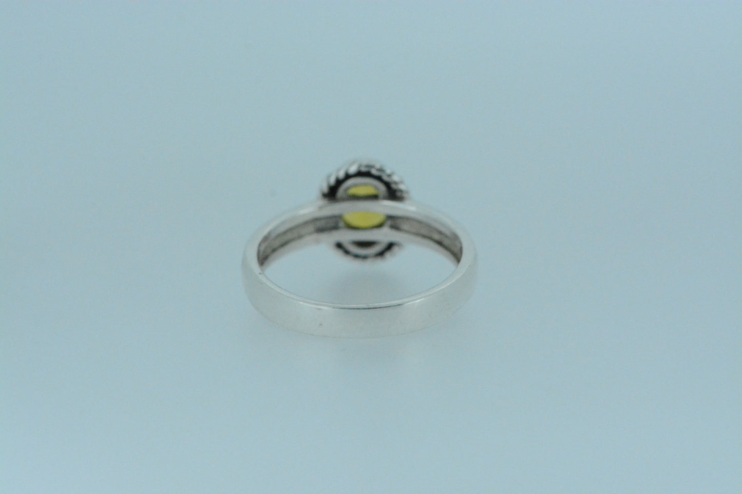 Oval Citrine Solitaire & Halo Ring