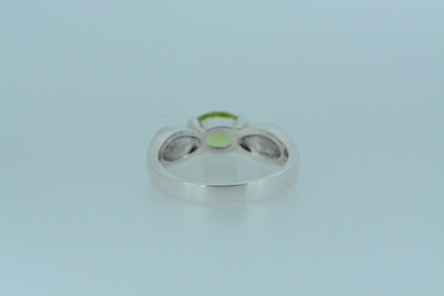 Oval Peridot Solitaire Ring