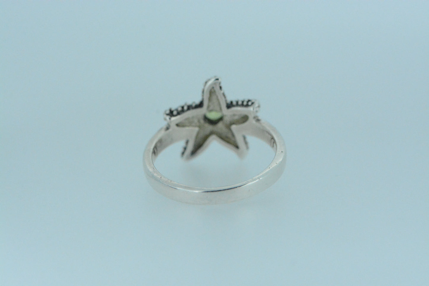 Peridot Starfish Ring