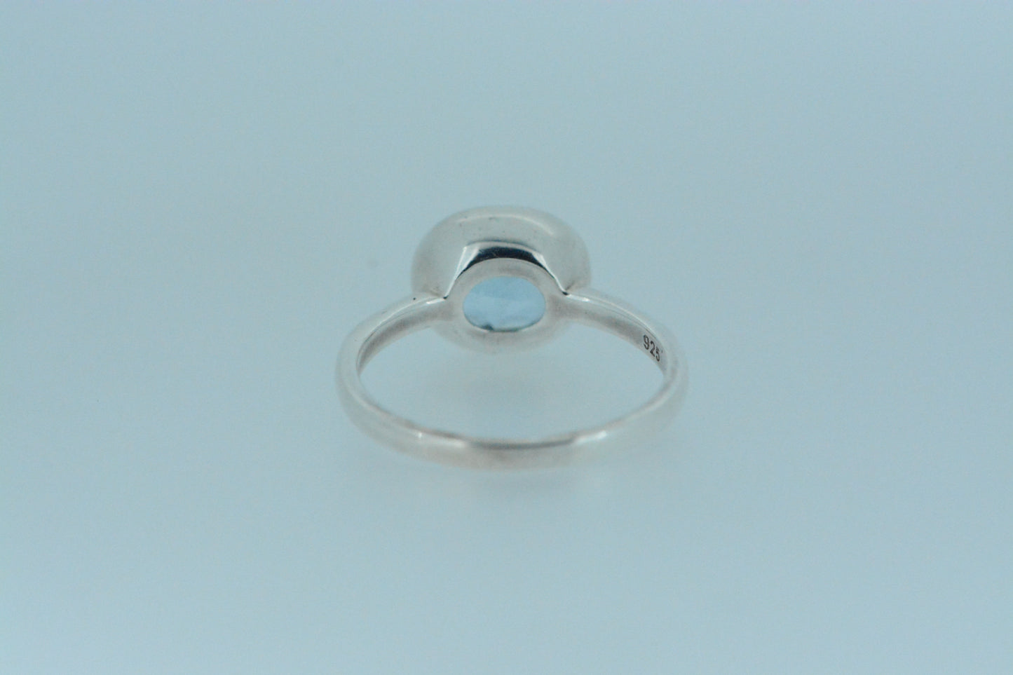 Blue Topaz Solitaire Ring
