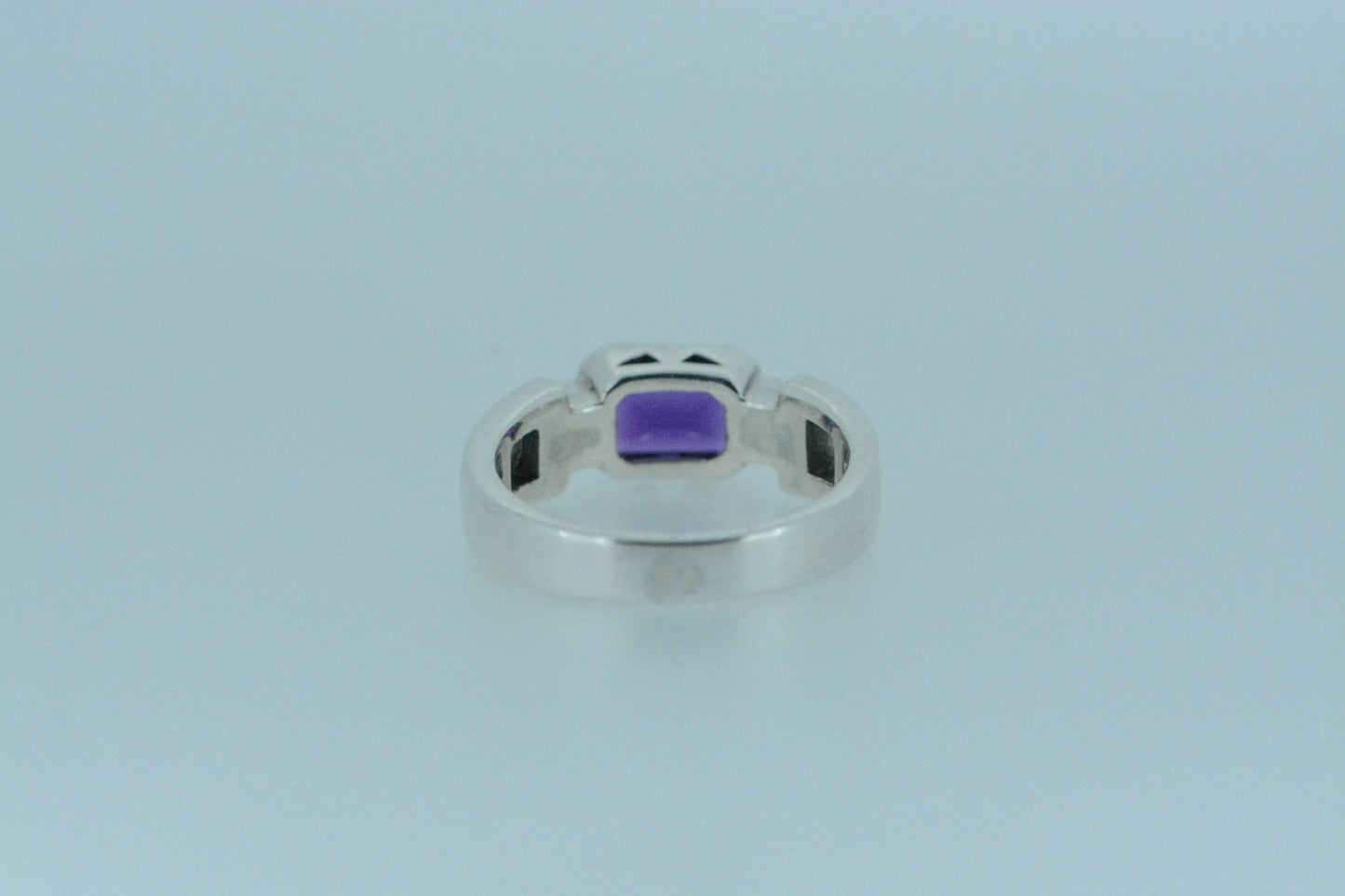 Large Amethyst Solitaire Ring