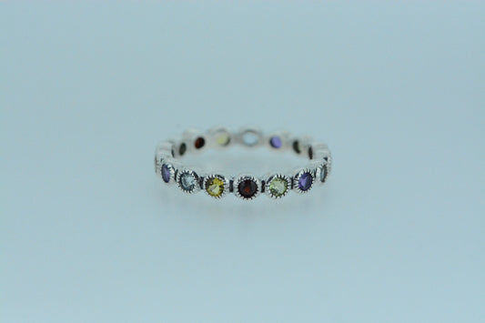 Mixed Stones Eternity Ring