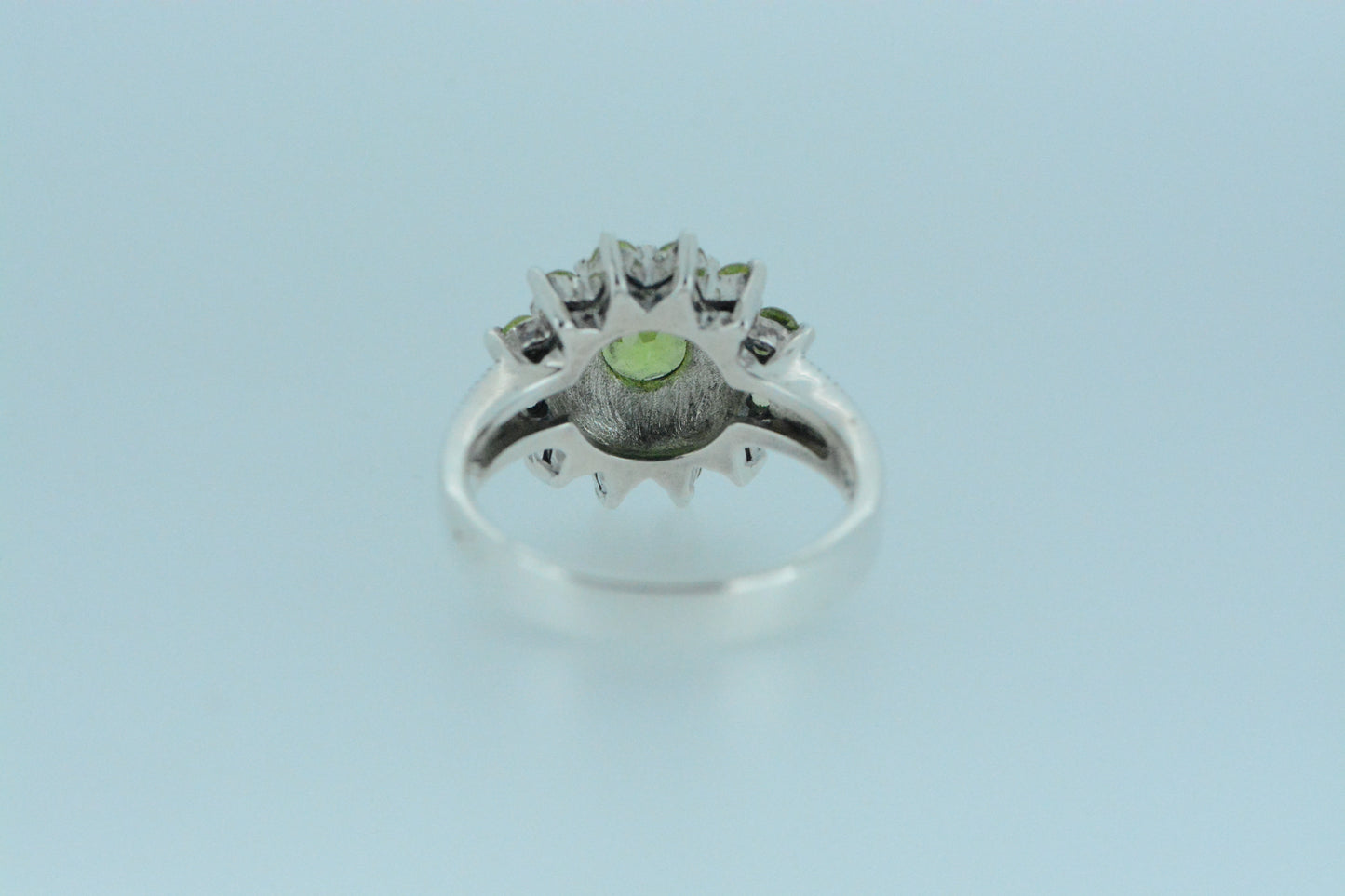Peridot Flower Cluster Ring