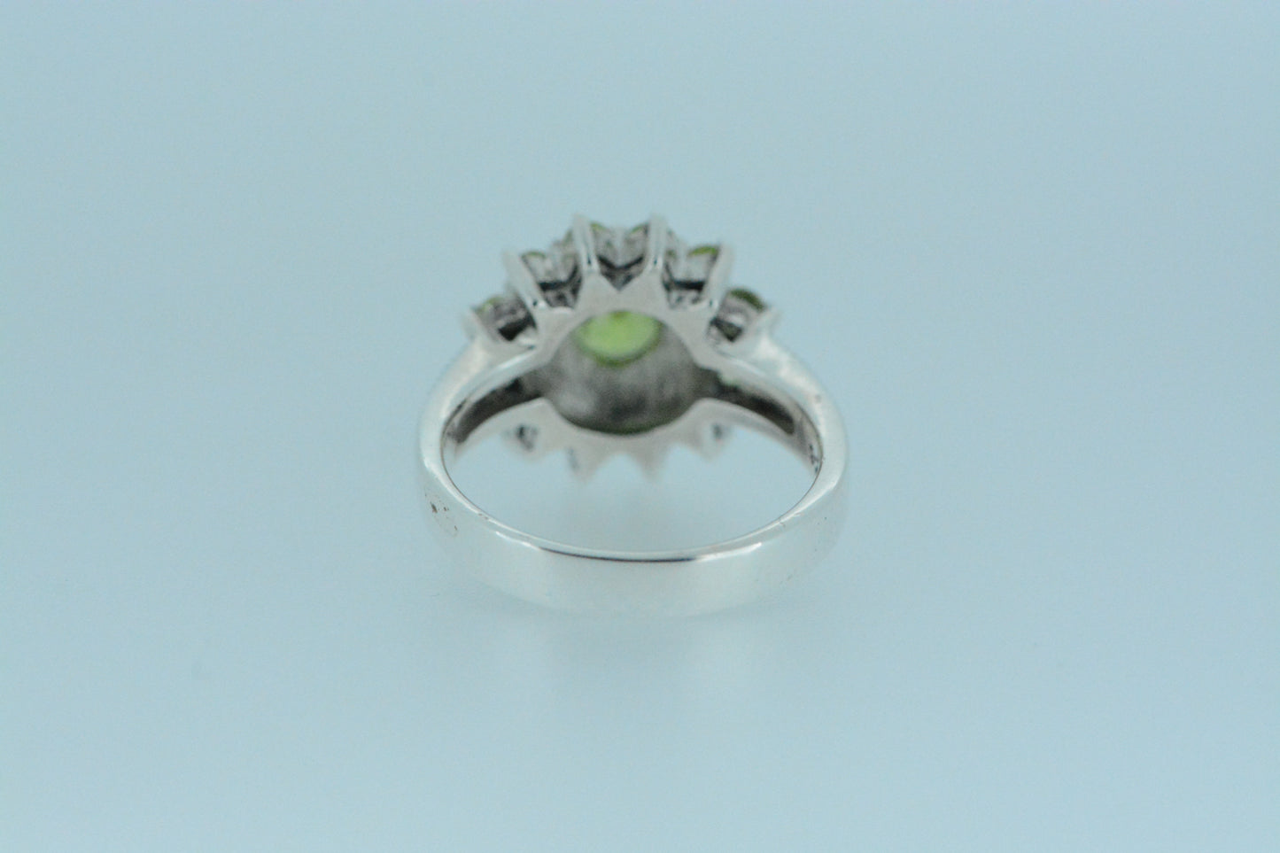 Peridot Flower Cluster Ring