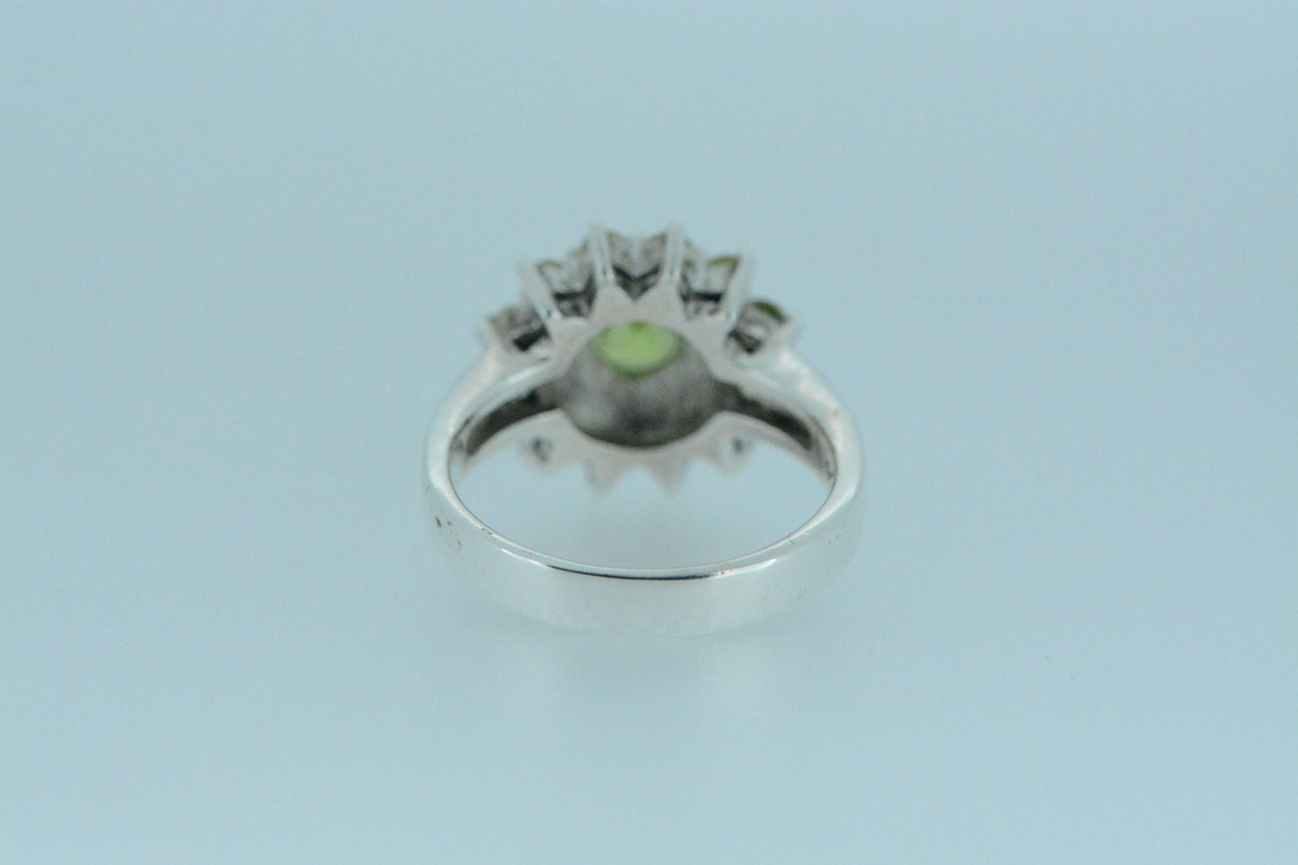 Peridot Flower Cluster Ring
