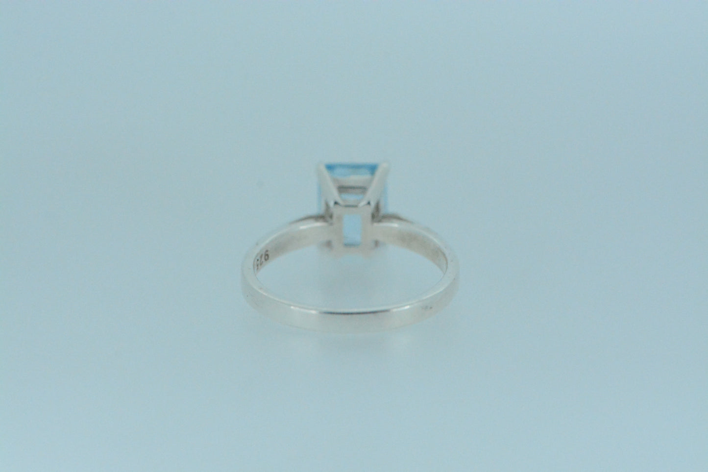 Blue Topaz Solitaire Ring