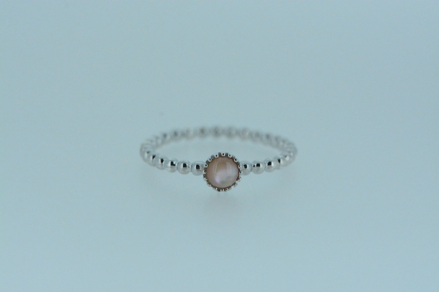 Pink Mother Of Pearl Ring