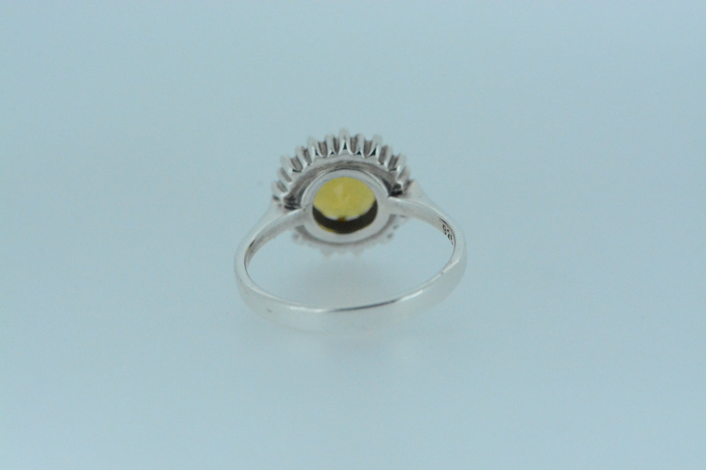 Citrine Flower Ring