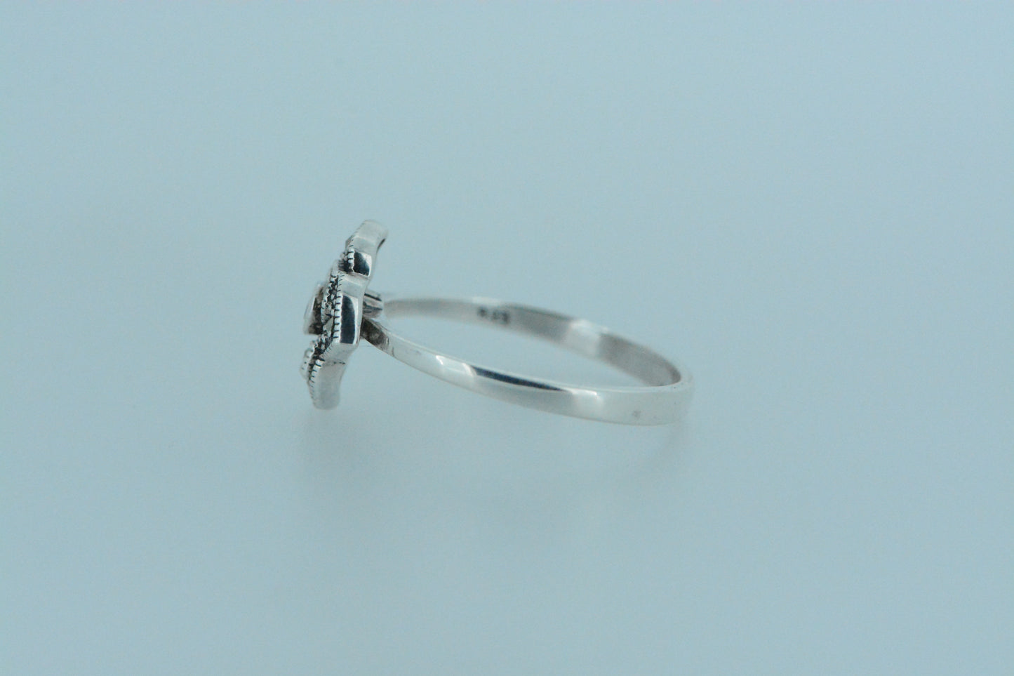 African Garnet Flower Ring