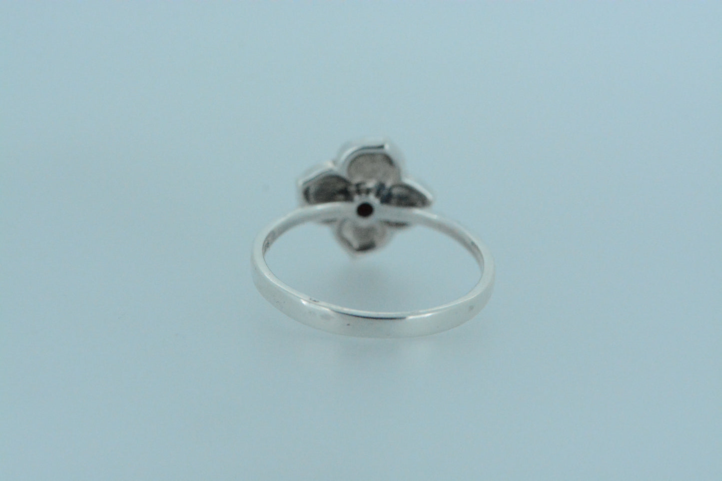 African Garnet Flower Ring