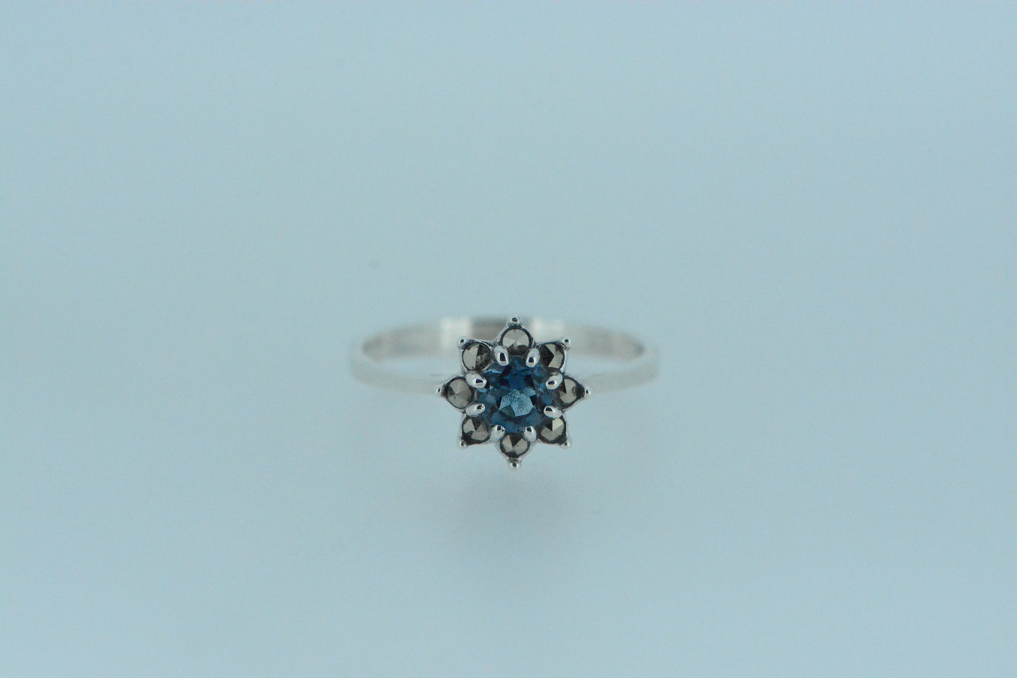 London Blue Topaz Silver Ring