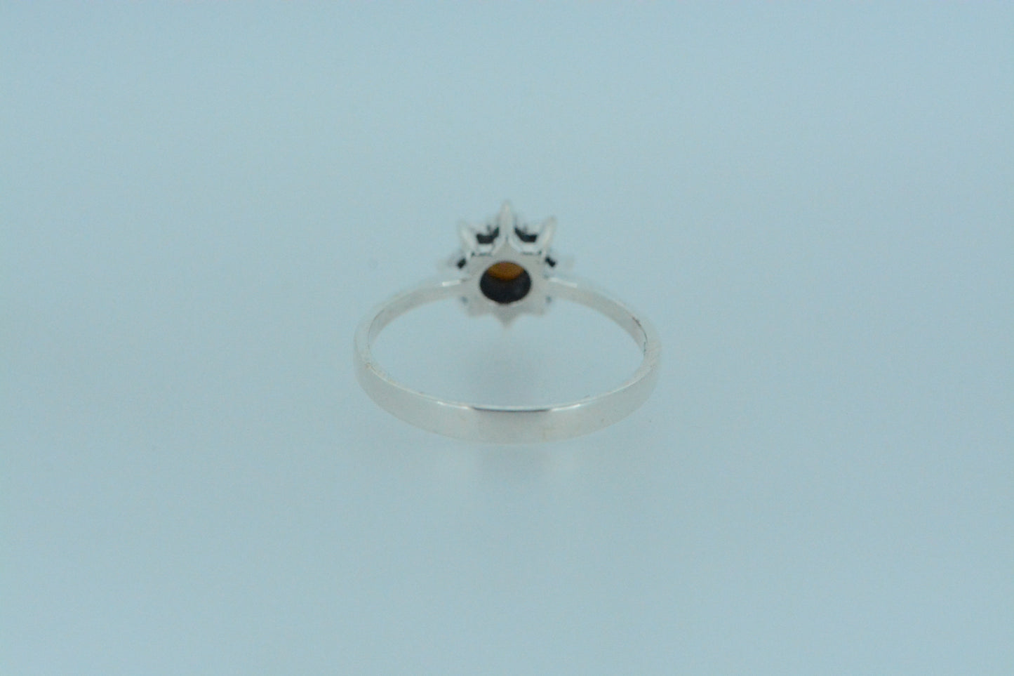 Pink Mother Of Pearl Flower Ring
