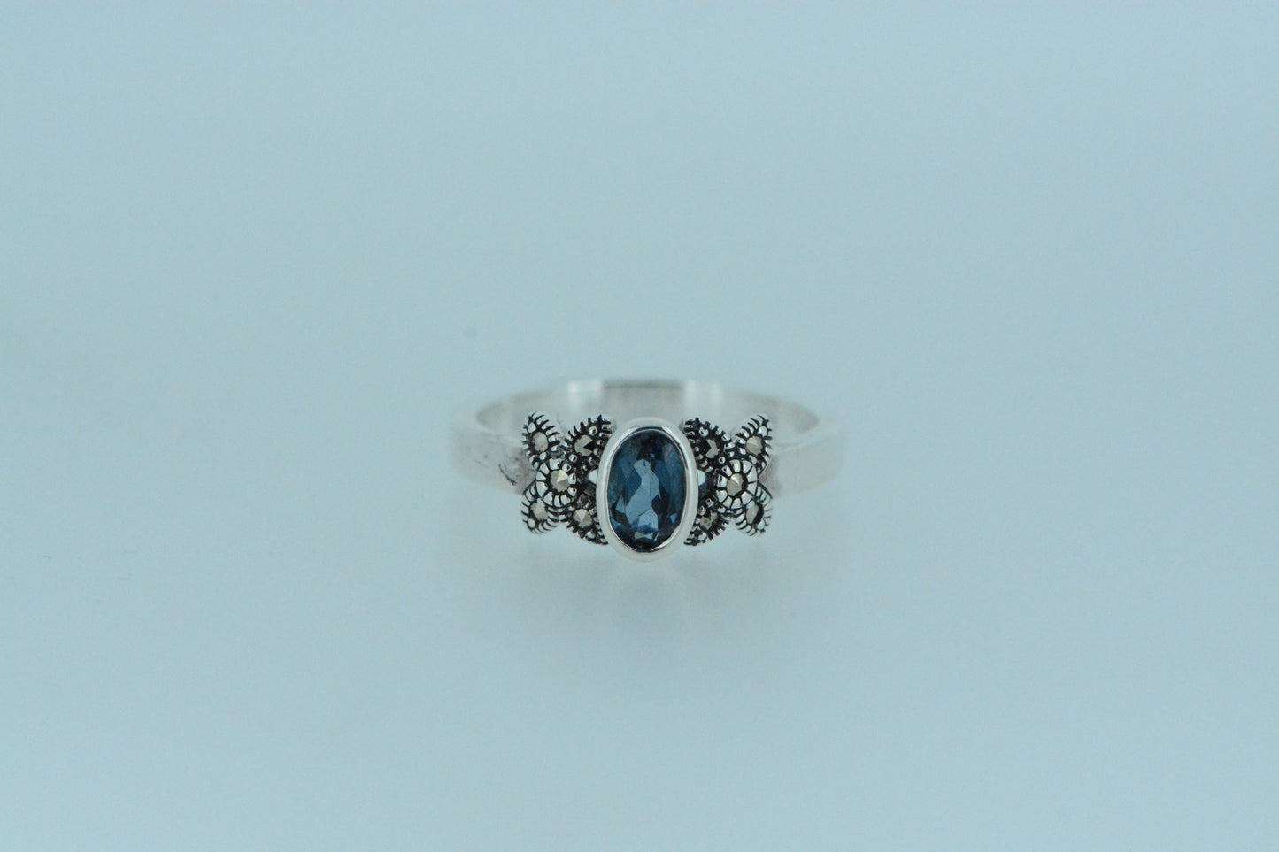 London Blue Topaz Silver Ring