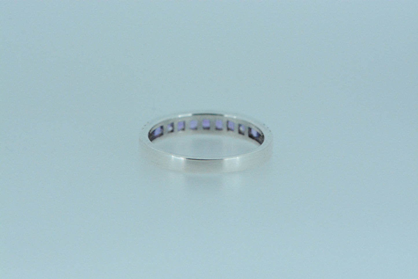 Amethyst Half Eternity Ring