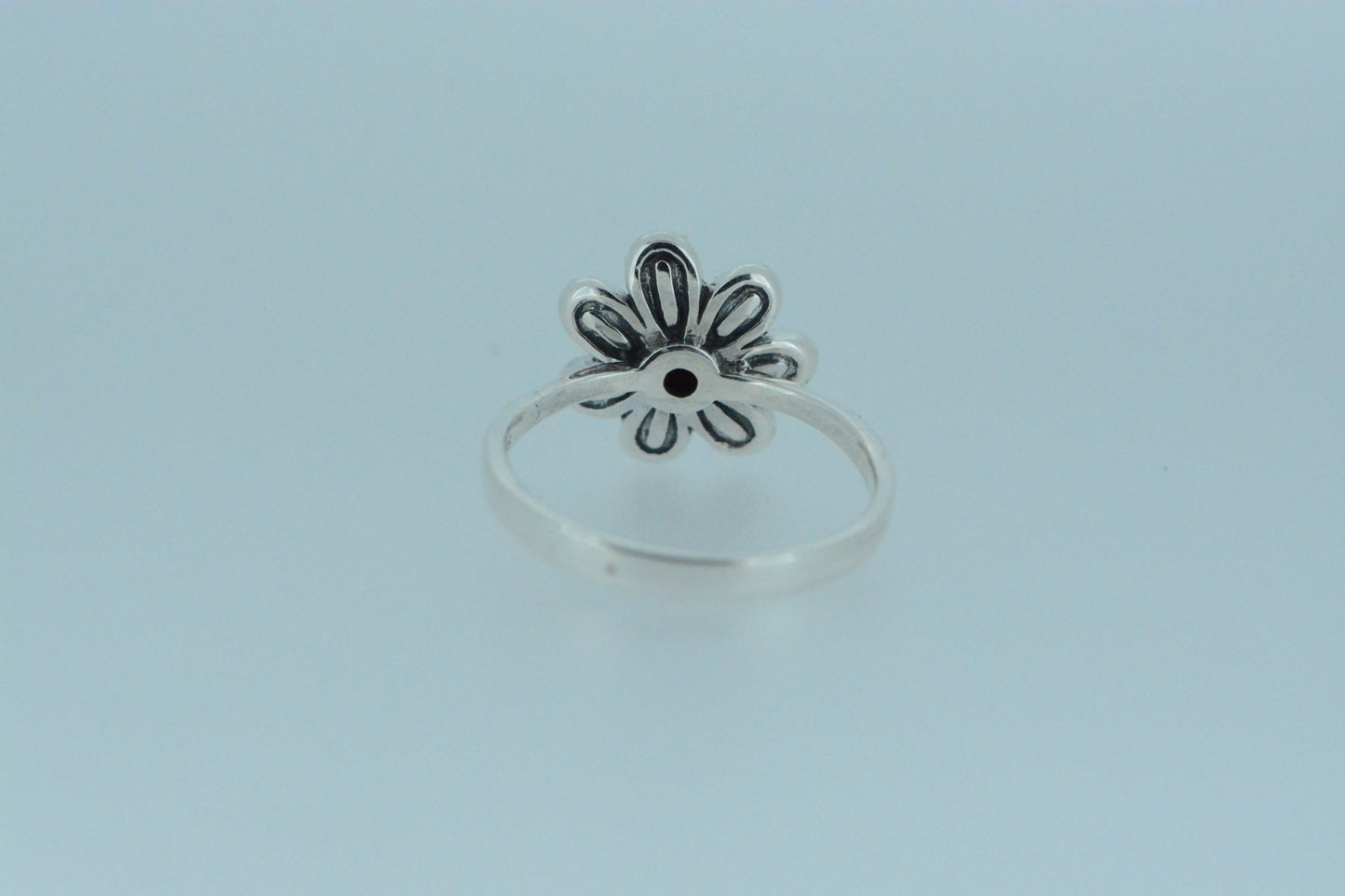 White Mother Of Pearl Flower Ring