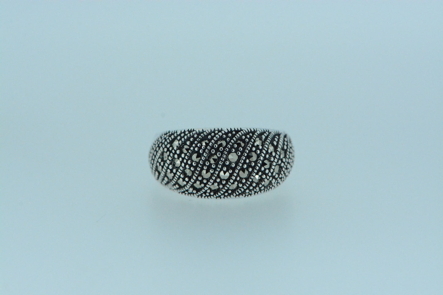 Marcasite Dome Ring