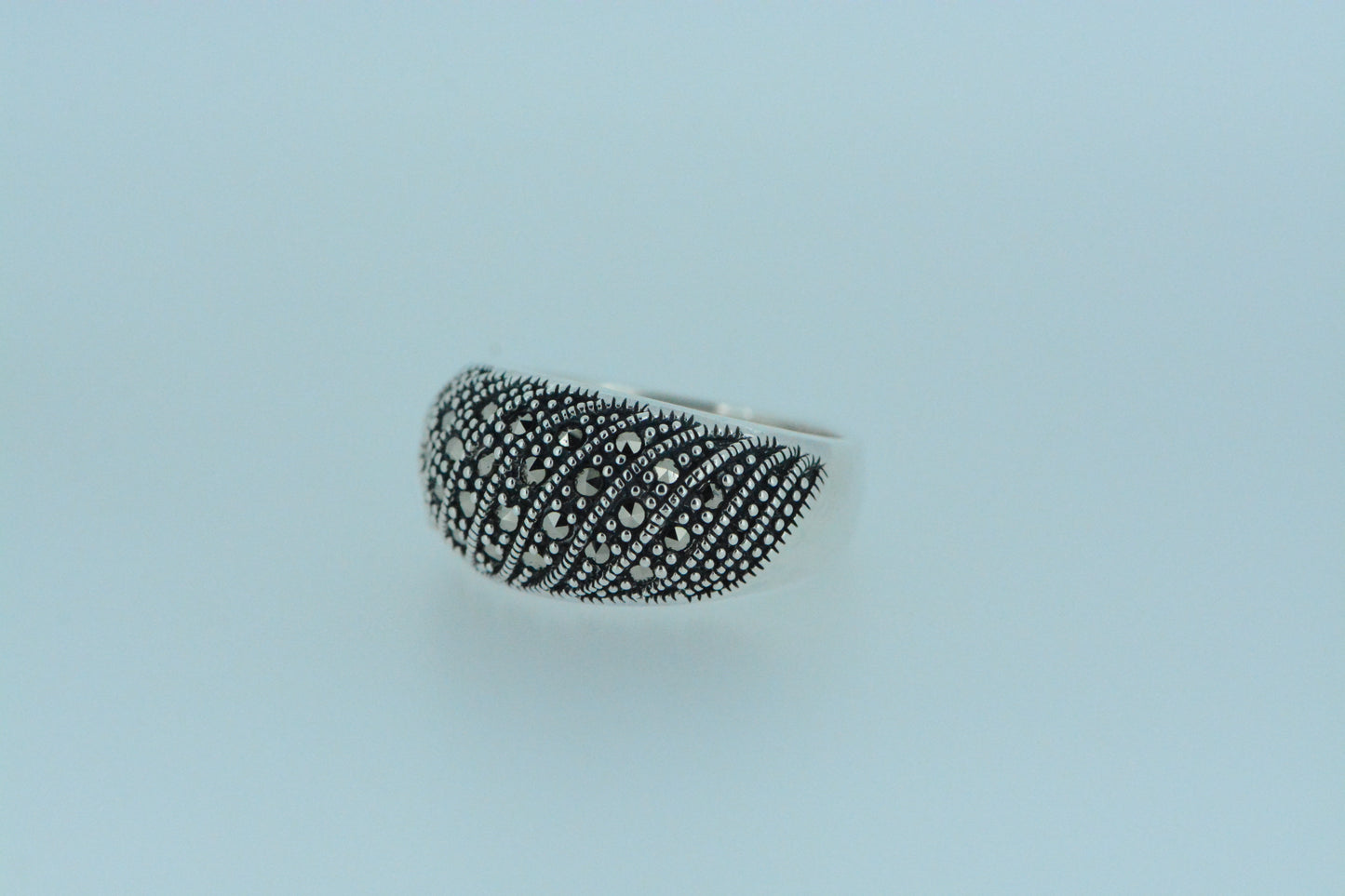 Marcasite Dome Ring