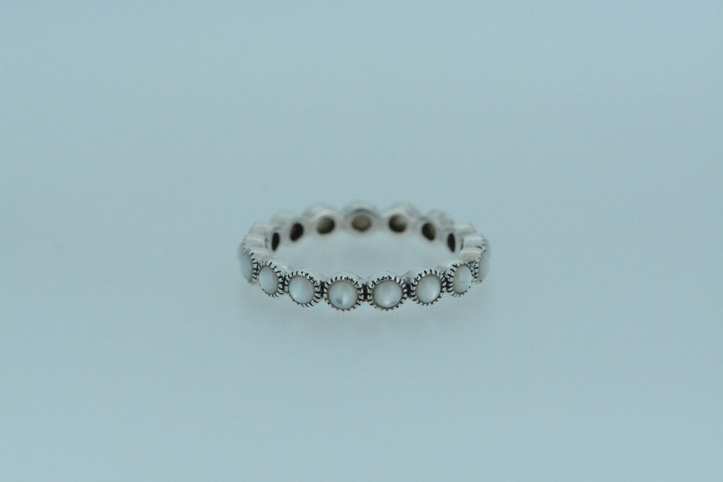 Mother Of Pearl Eternity Ring