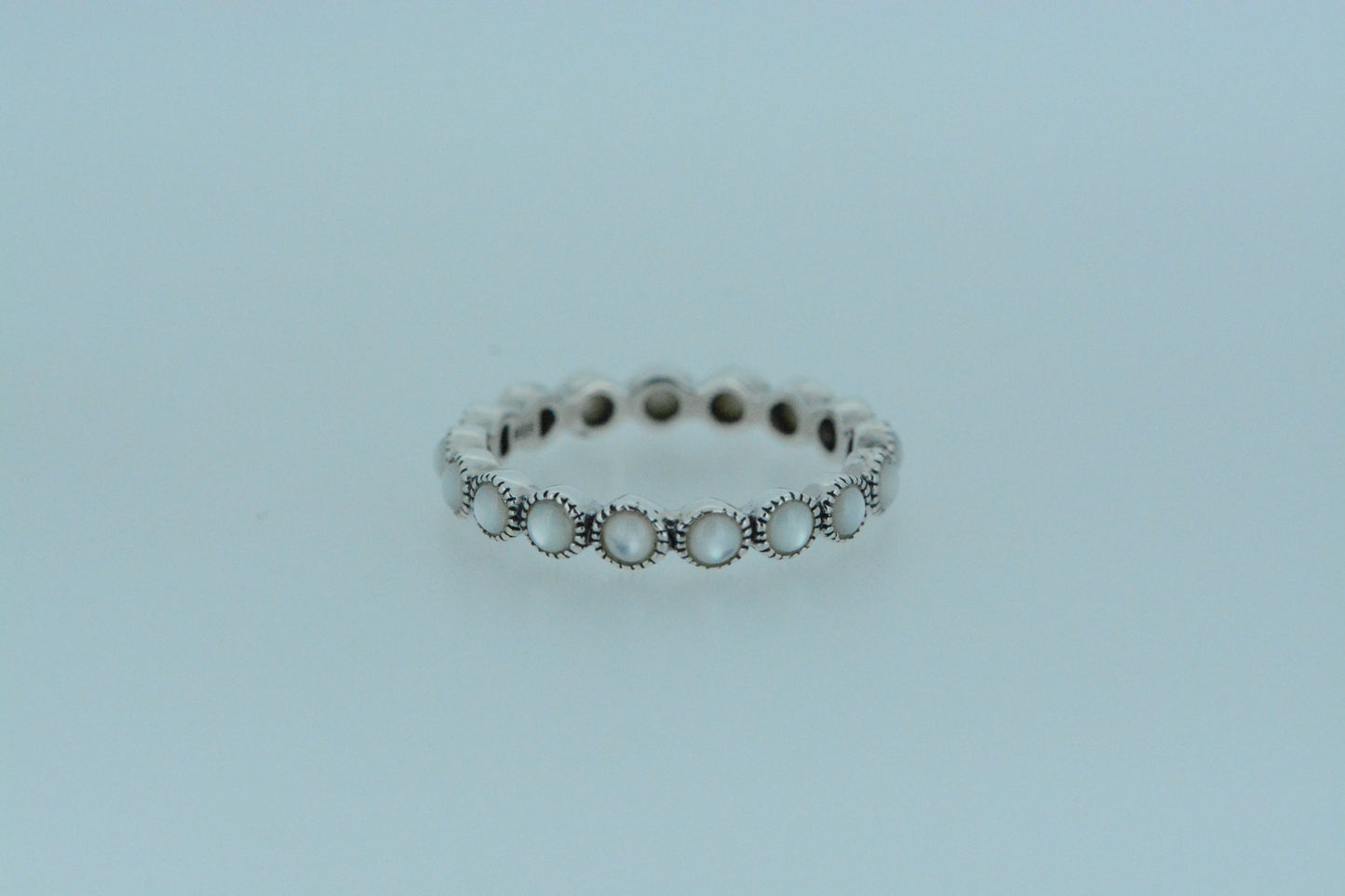 Mother Of Pearl Eternity Ring