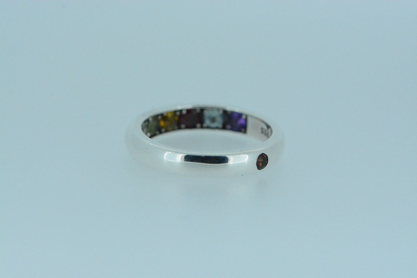 Single Garnet With Mixed Gemstones