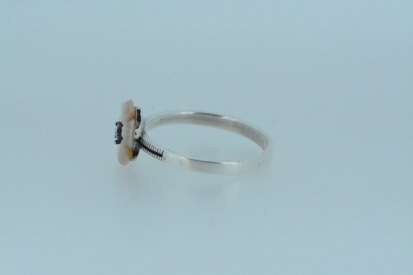 Pink Shell Flower Ring