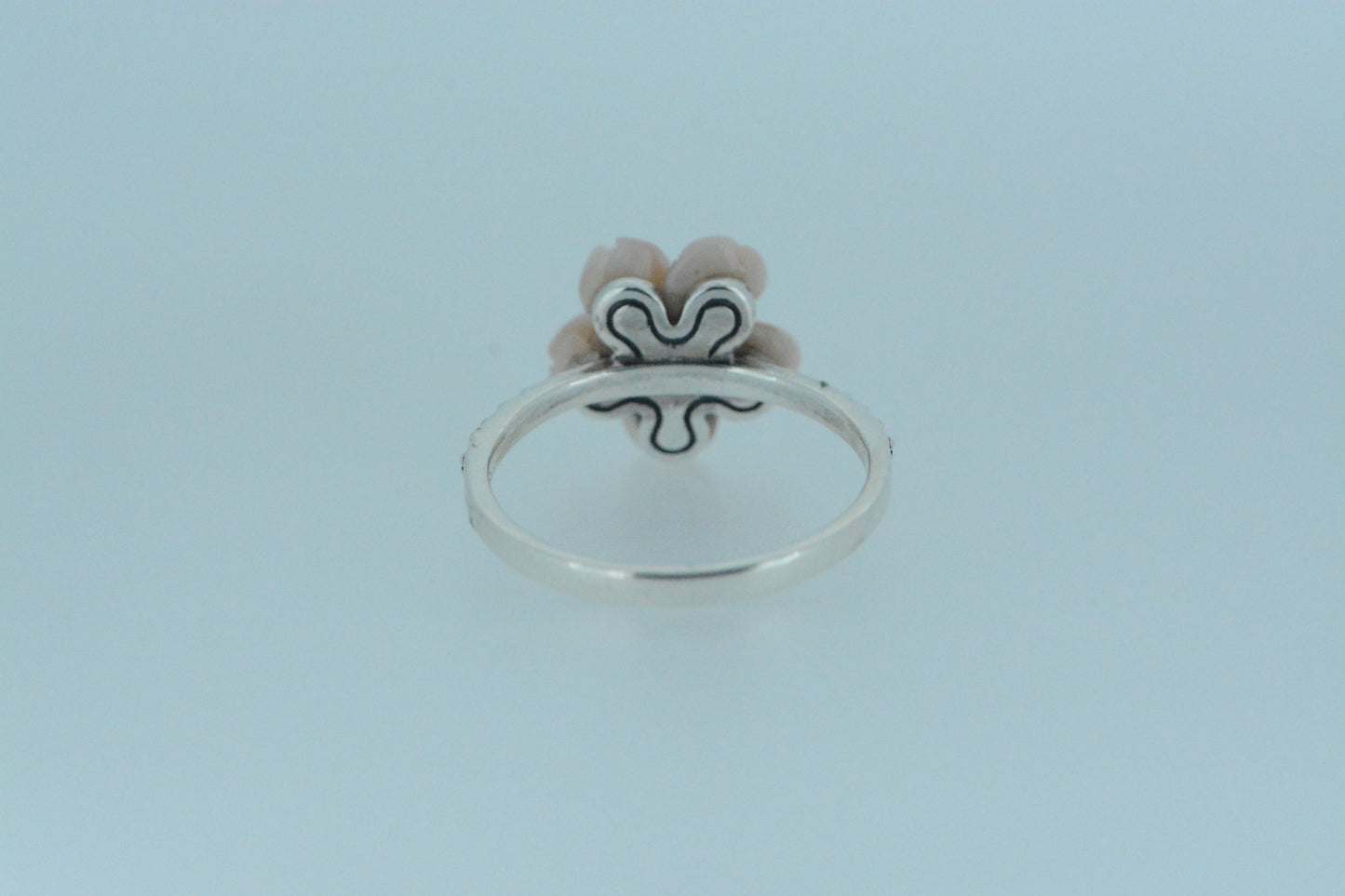 Pink Shell Flower Ring
