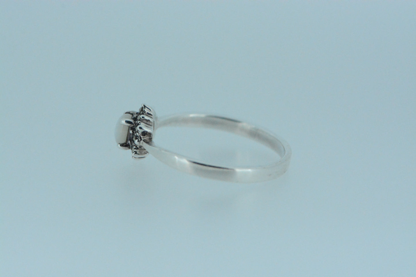 White Mother Of Pearl Ring