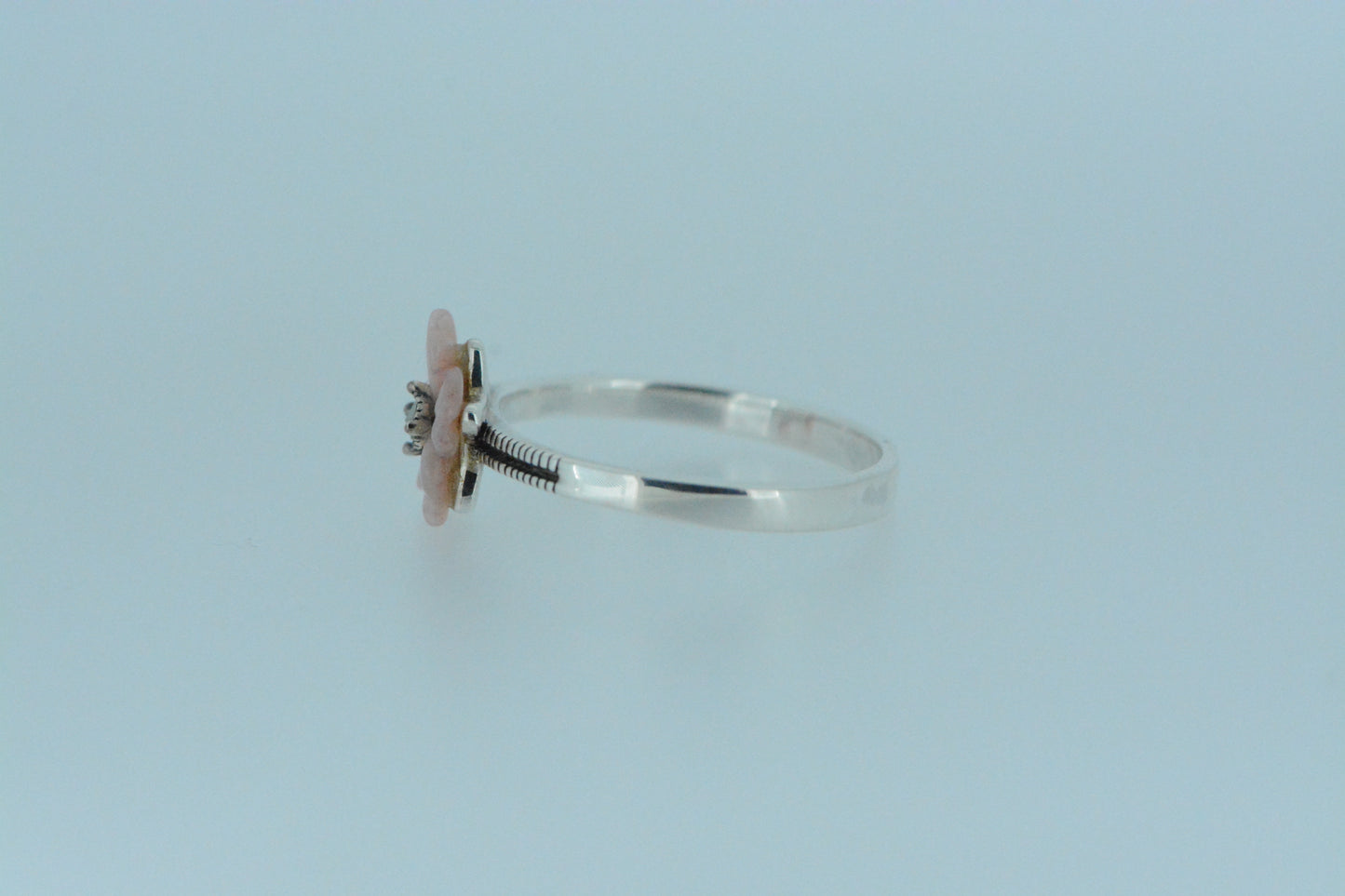 Pink Shell Flower Ring