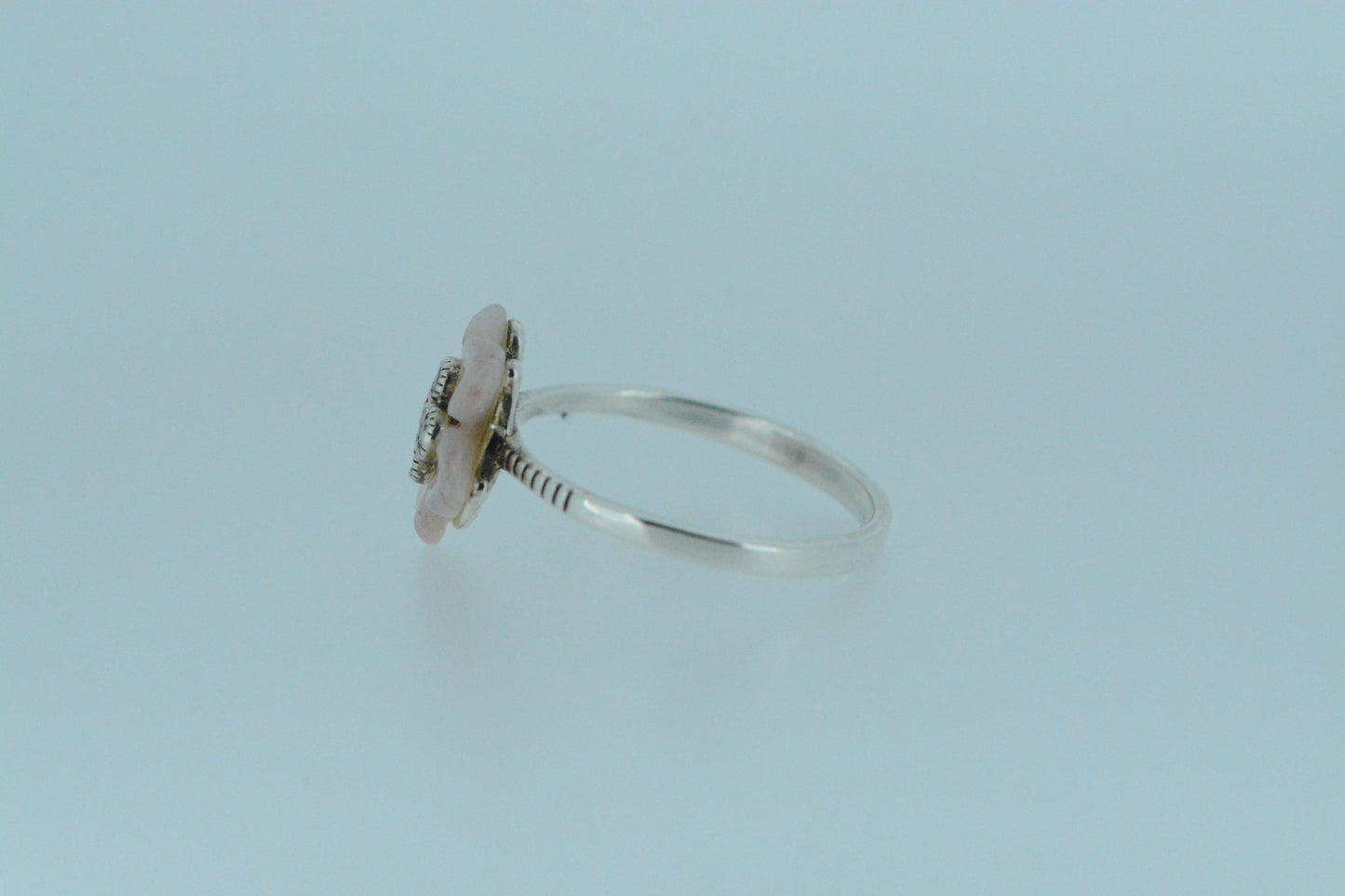 Pink Shell Flower Ring