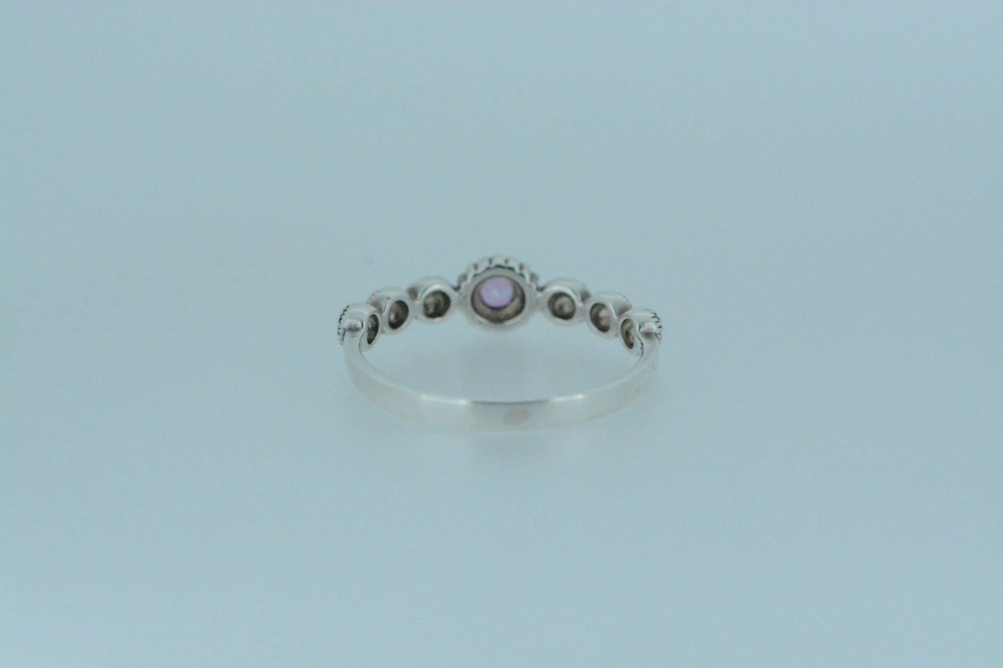 Pink Topaz Solitaire Ring