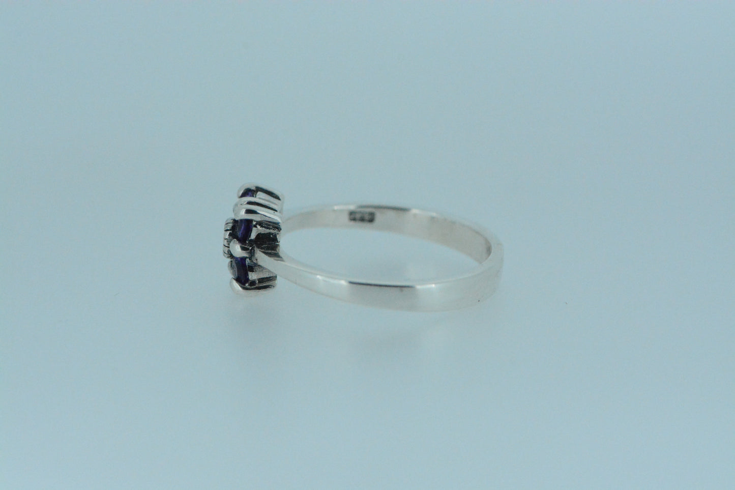 Amethyst Flower Ring